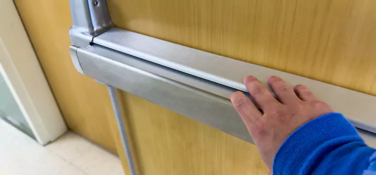 Installing a Push Bar on a Door Cleveland Heights